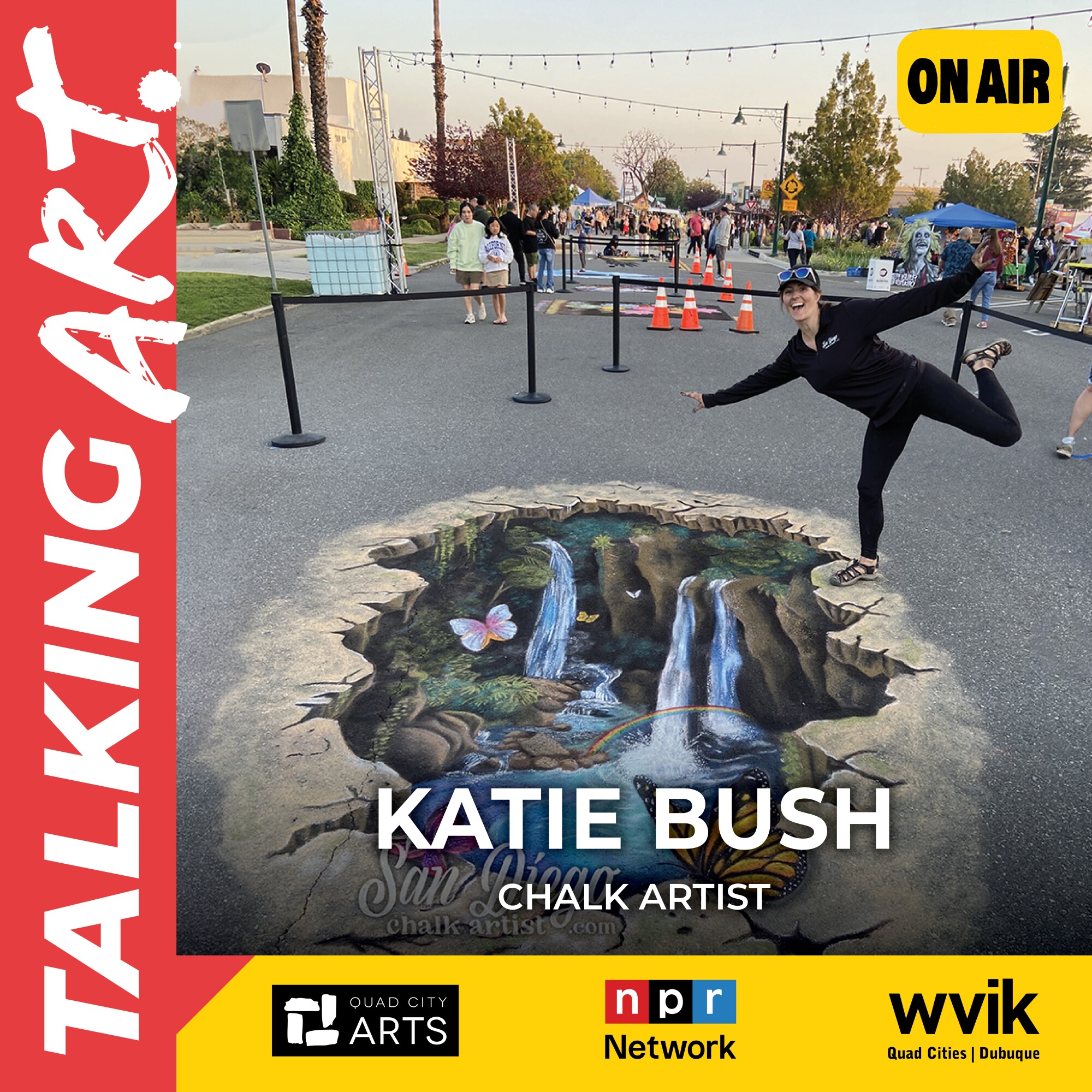 Drawing Beyond the Surface: Katie Bush and the Art of 3D Chalk episode artwork